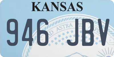 KS license plate 946JBV