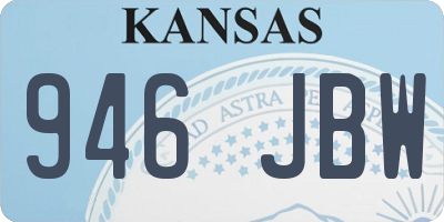 KS license plate 946JBW