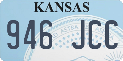 KS license plate 946JCC