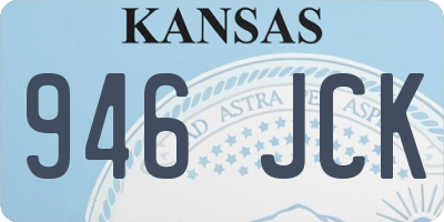 KS license plate 946JCK