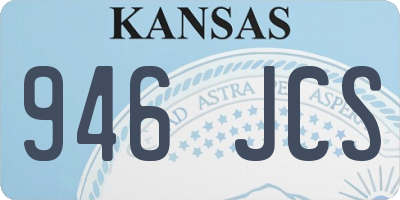 KS license plate 946JCS