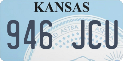 KS license plate 946JCU
