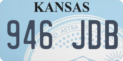 KS license plate 946JDB