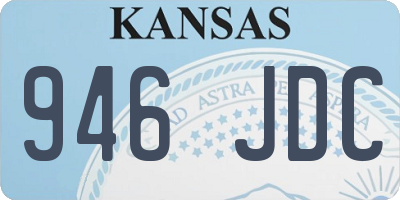 KS license plate 946JDC