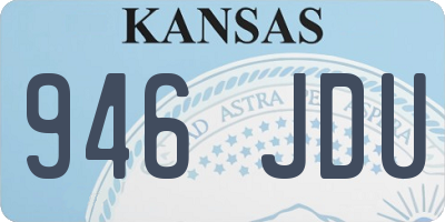 KS license plate 946JDU