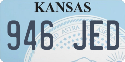 KS license plate 946JED