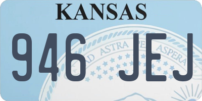 KS license plate 946JEJ