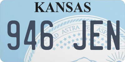 KS license plate 946JEN