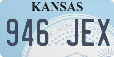 KS license plate 946JEX
