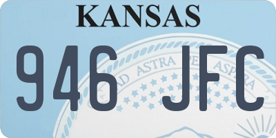 KS license plate 946JFC