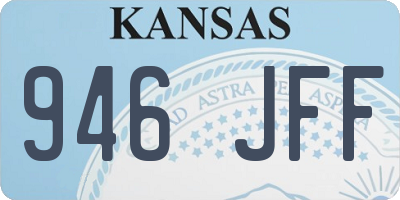 KS license plate 946JFF