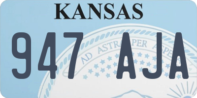 KS license plate 947AJA