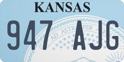 KS license plate 947AJG