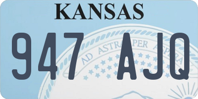 KS license plate 947AJQ