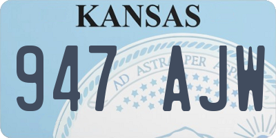 KS license plate 947AJW