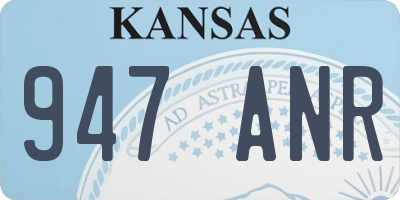 KS license plate 947ANR