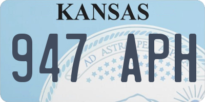 KS license plate 947APH