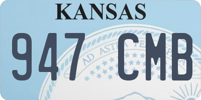 KS license plate 947CMB