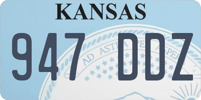KS license plate 947DDZ