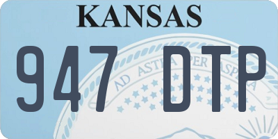 KS license plate 947DTP