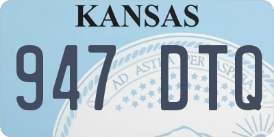 KS license plate 947DTQ