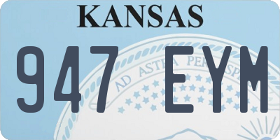 KS license plate 947EYM