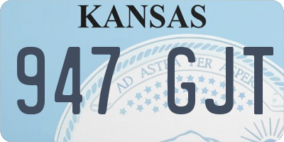 KS license plate 947GJT