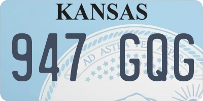 KS license plate 947GQG