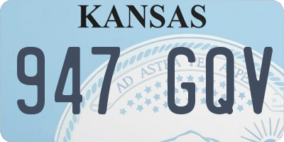 KS license plate 947GQV