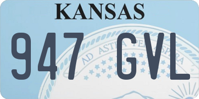 KS license plate 947GVL