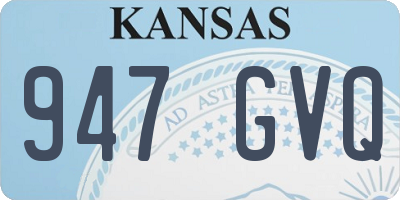 KS license plate 947GVQ