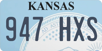 KS license plate 947HXS