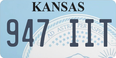 KS license plate 947IIT