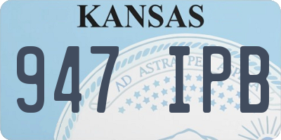 KS license plate 947IPB