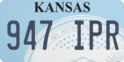 KS license plate 947IPR