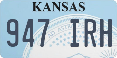 KS license plate 947IRH
