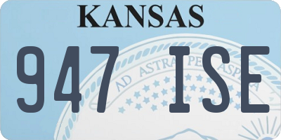 KS license plate 947ISE