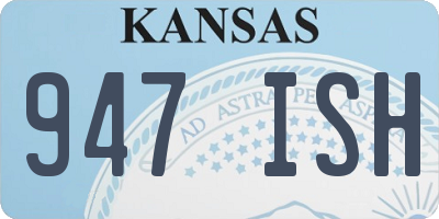 KS license plate 947ISH