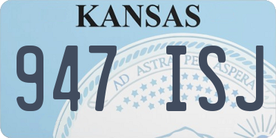 KS license plate 947ISJ