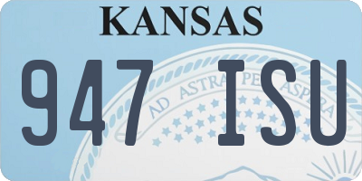 KS license plate 947ISU