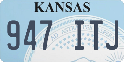 KS license plate 947ITJ