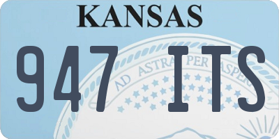 KS license plate 947ITS