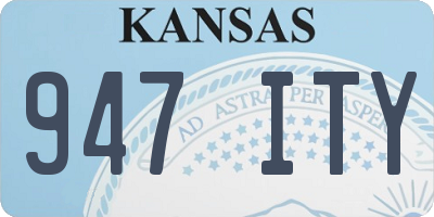 KS license plate 947ITY