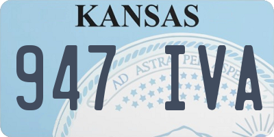 KS license plate 947IVA