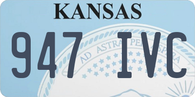 KS license plate 947IVC