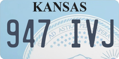 KS license plate 947IVJ