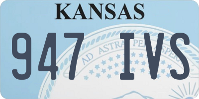 KS license plate 947IVS