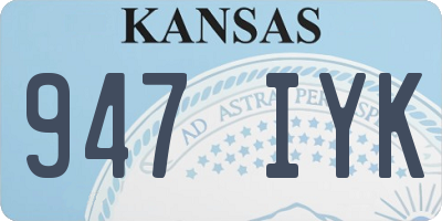 KS license plate 947IYK