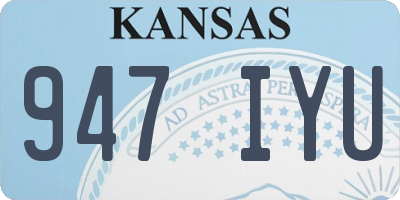 KS license plate 947IYU