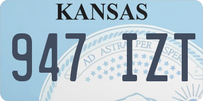 KS license plate 947IZT